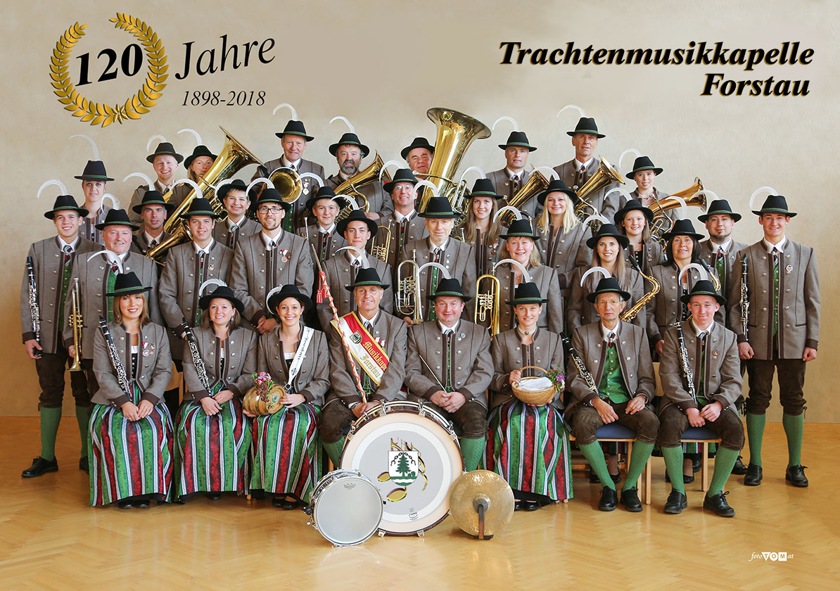 Gruppenfoto Trachtenmusikkapelle Forstau